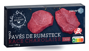 2 pavés de rumsteck Label Rouge