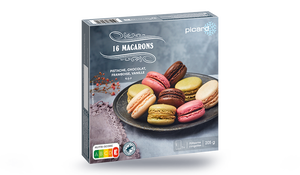 16 MACARON CHOC/PISTACHE