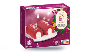 2 bûchettes glacées aux fruits rouges vanille