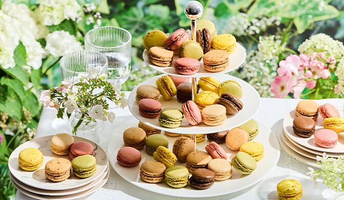 Assortiment de 36 macarons