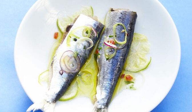 Sardines marinées au citron vert