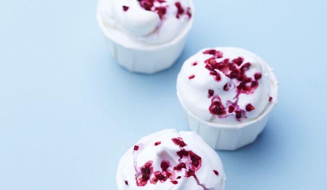 Meringues framboisées