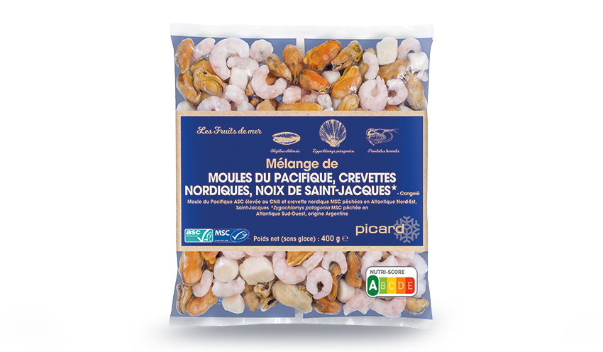 Mélange de moules ASC, crevettes, St-Jacques MSC — vue 3