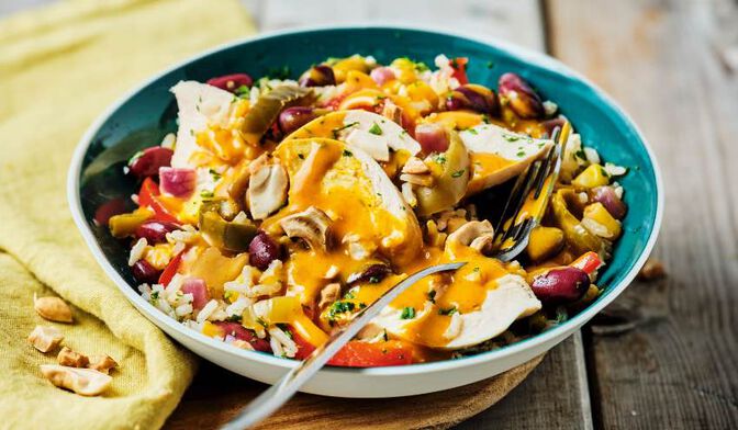 Eminces De Poulet Sauce Cajun Riz Complet Legume Surgeles Picard