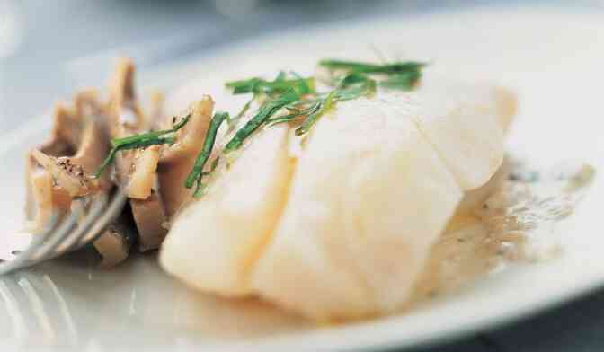 Filet de fl&eacute;tan &agrave; la cr&egrave;me d'artichaut