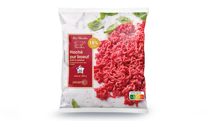 Haché pur boeuf prêt à cuisiner
