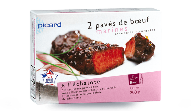 2 pavés de boeuf marinés à l'échalote