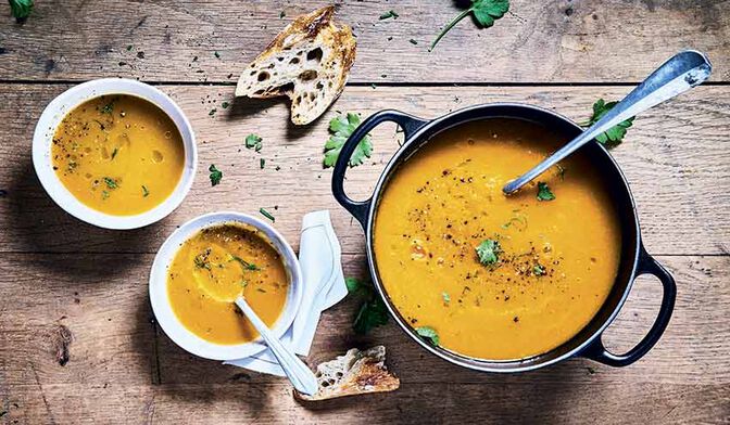 Potage de légumes bio