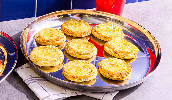Mini pizzas 3 fromages