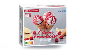 6 CONES CITRON/FRAMB