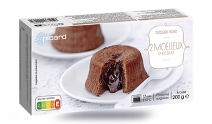 Fondant au chocolat et aux noisettes, vegan, 6 P. surgelés Picard