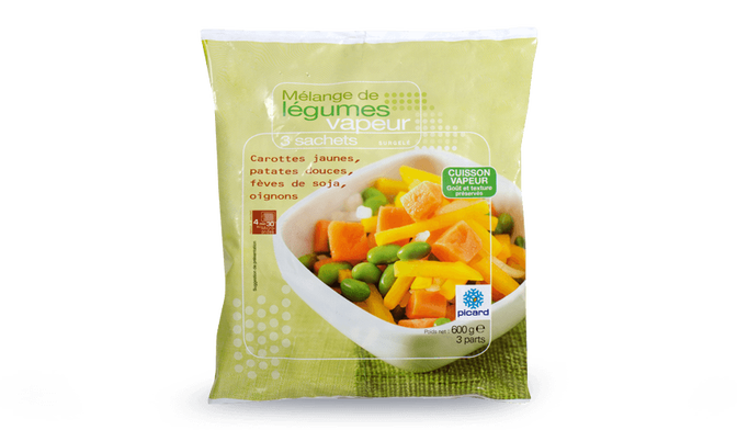 3 Sachets Vapeur Carottes Patates Douces Feves Surgeles Picard
