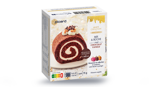 Bûche roulée chocolat vanille