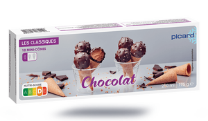 10 MINI CONES CHOCOLAT
