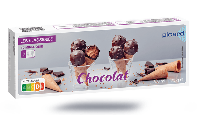 10 MINI CONES CHOCOLAT