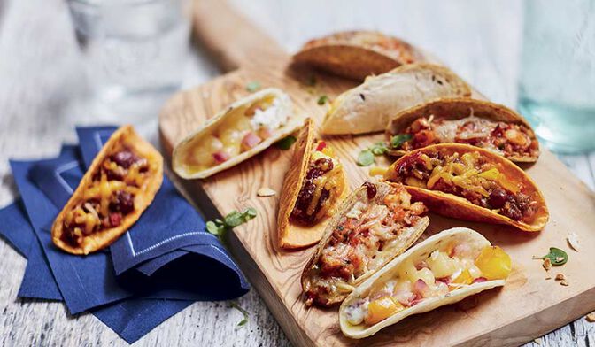 9 mini-tacos