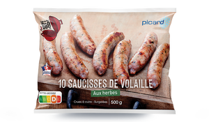 10 SAUCISSES DE VOLAILLE