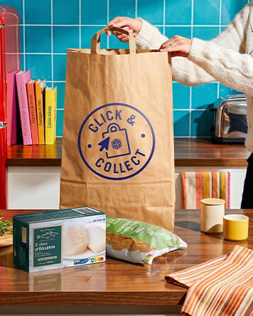 visuel d'un sac de courses avec le service click and collect