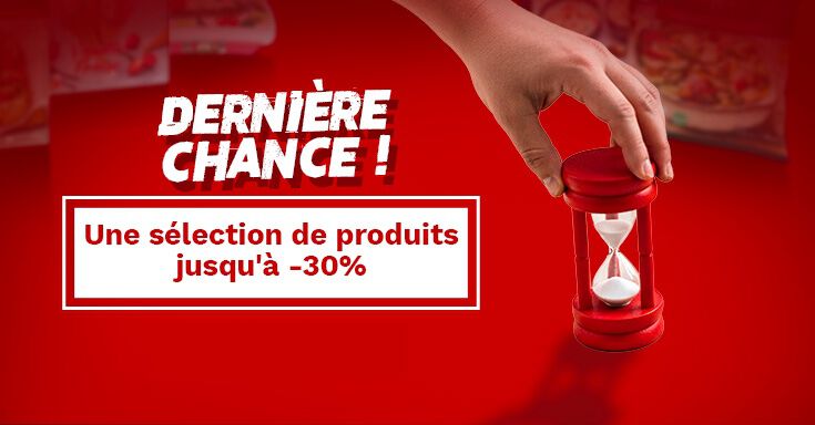 Derni&egrave;re chance , une s&eacute;lection de produits jusqu'&agrave; -30% !