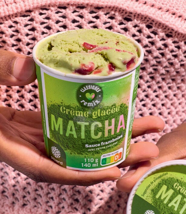 Notre cr&egrave;me glac&eacute;e au matcha