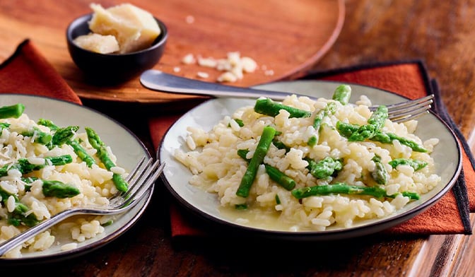 Risotto aux asperges vertes — vue 2