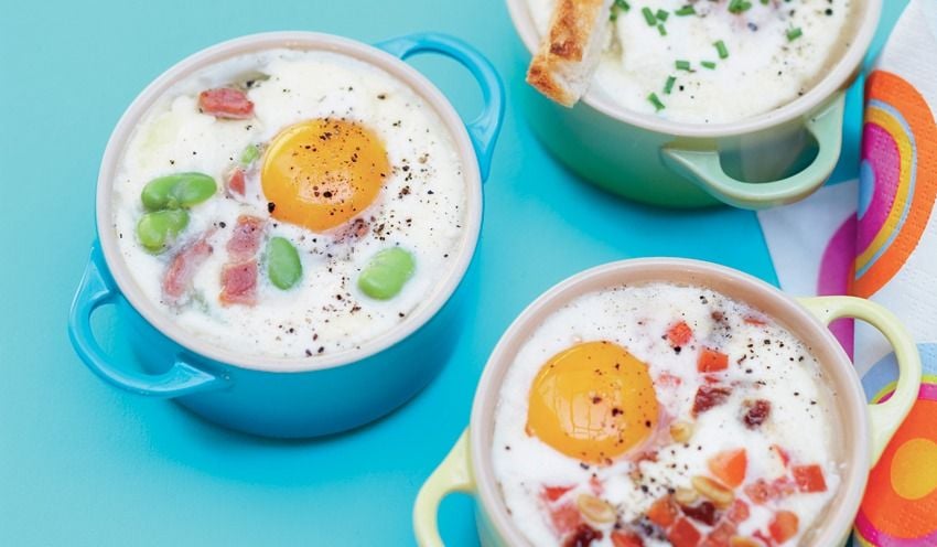 &OElig;ufs cocotte &agrave; la ciboulette