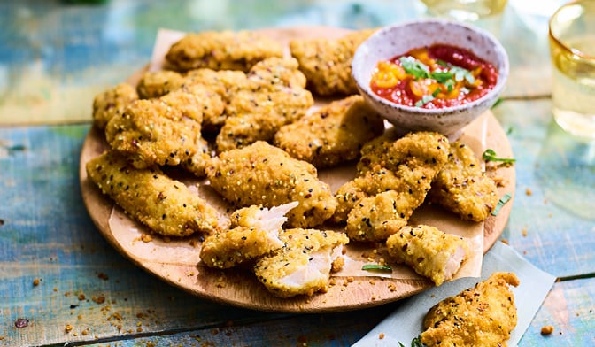 Hauts de cuisses de poulet,panure multi-grains — vue 2
