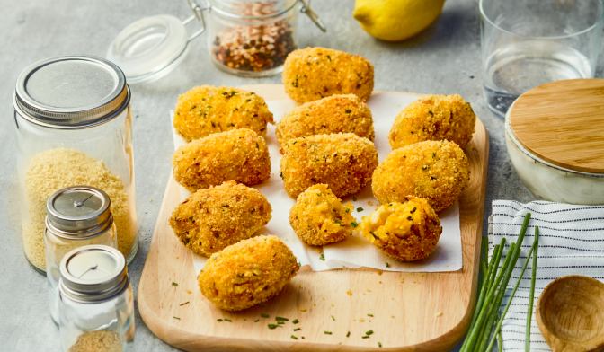 Patties d'automne au colin et au riz