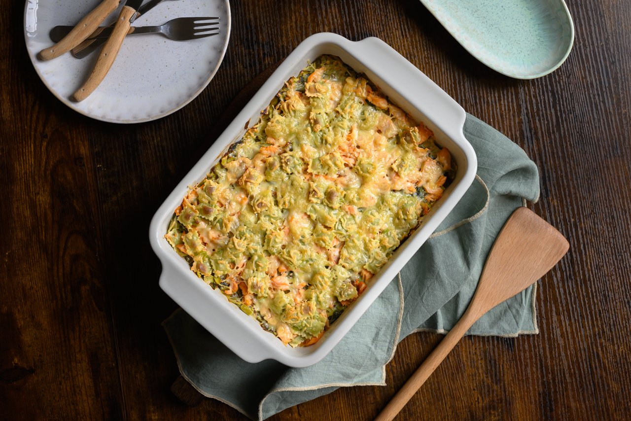 Gratin de ravioles à la truite Gratin de ravioles à la truite