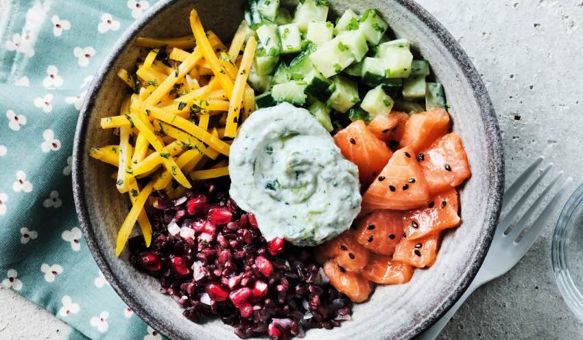 Salad bowl au saumon — vue 2