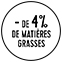 Moins de 4% de MG