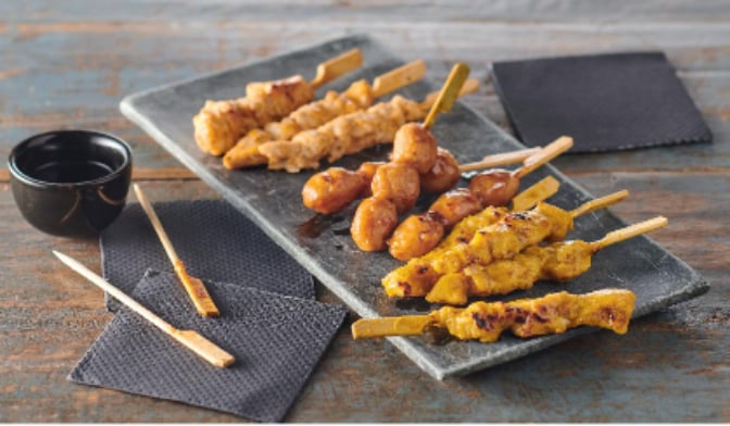 Assortiment de 12 yakitori — vue 2
