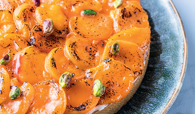 Tarte abricot pistache