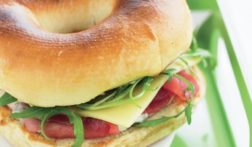 Bagels au carpaccio de b&oelig;uf