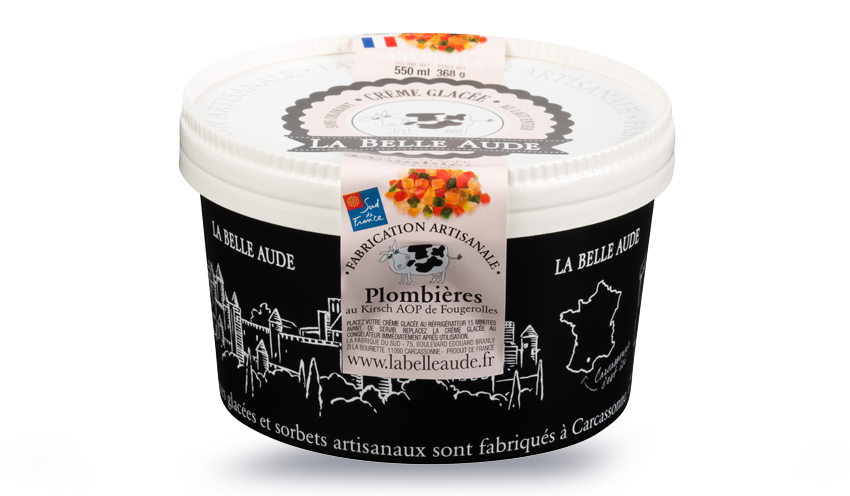 Crème glacée plombières, La Belle Aude — vue 2