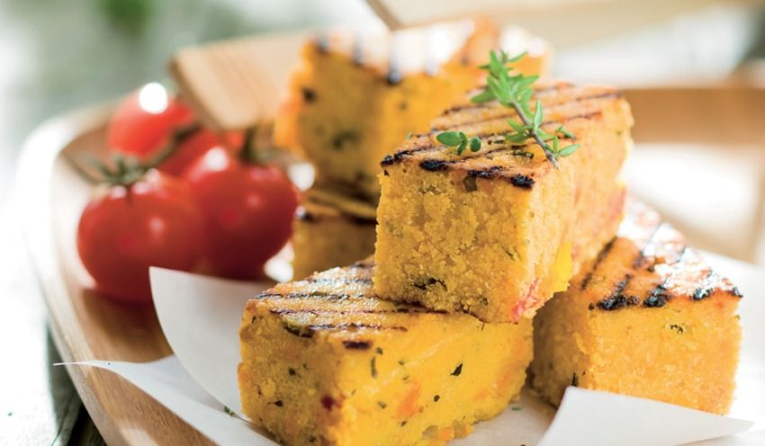 8 Mini Moelleux De Polenta à Litalienne - 