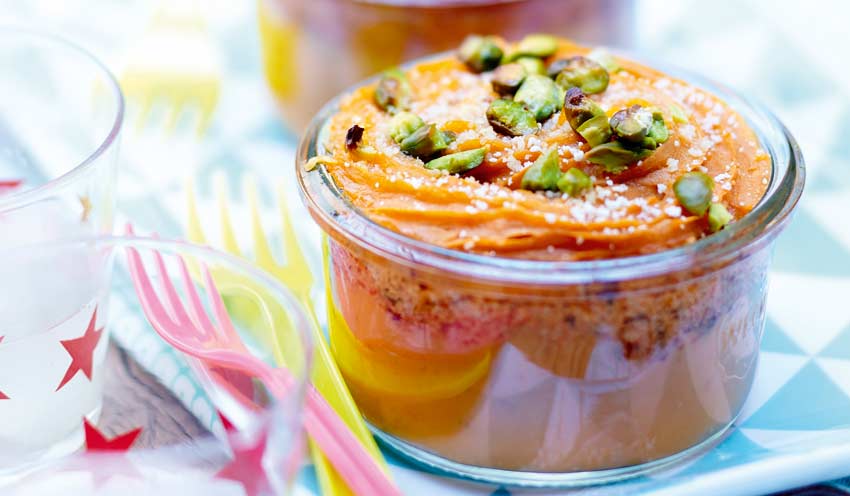 Parmentier de patate douce et veau &agrave; la menthe