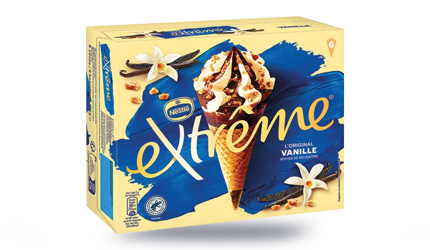 6 cônes extrême vanille — vue 2