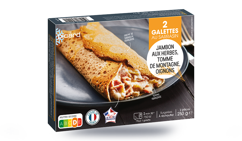 2 Galettes jambon tomme de montagne, oignons — vue 2