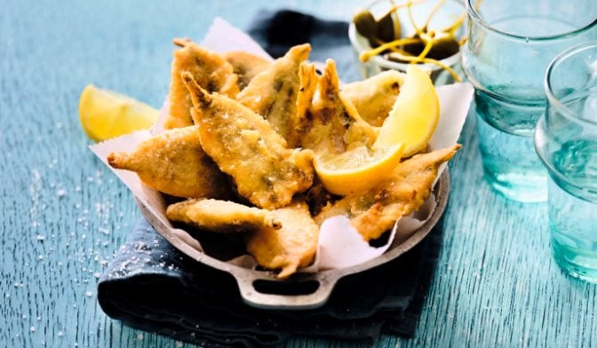 Anchois en tempura — vue 2