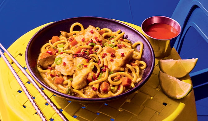 Kare udon, nouilles udon à la sauce curry — vue 2