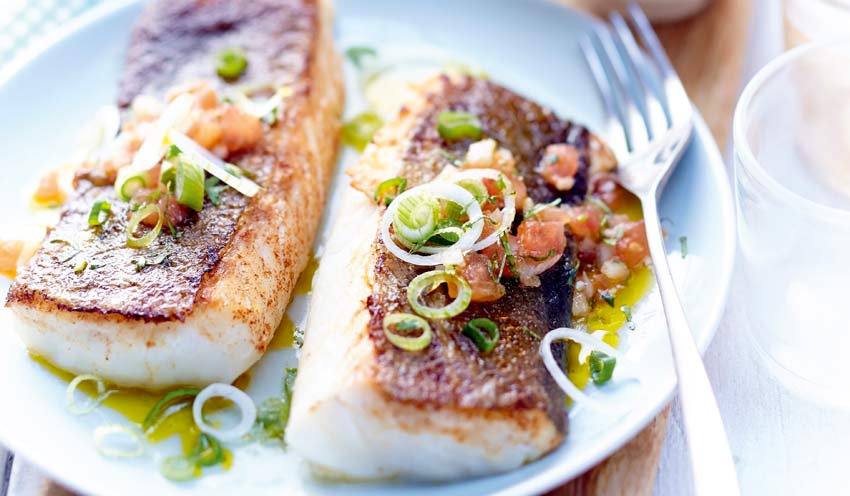 Cabillaud &agrave; la plancha, sauce chien&nbsp;