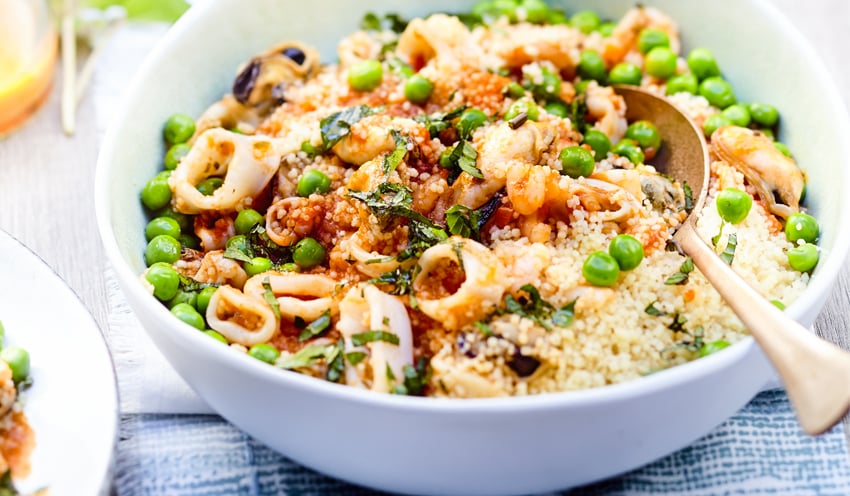 Taboul&eacute; de fruits de mer