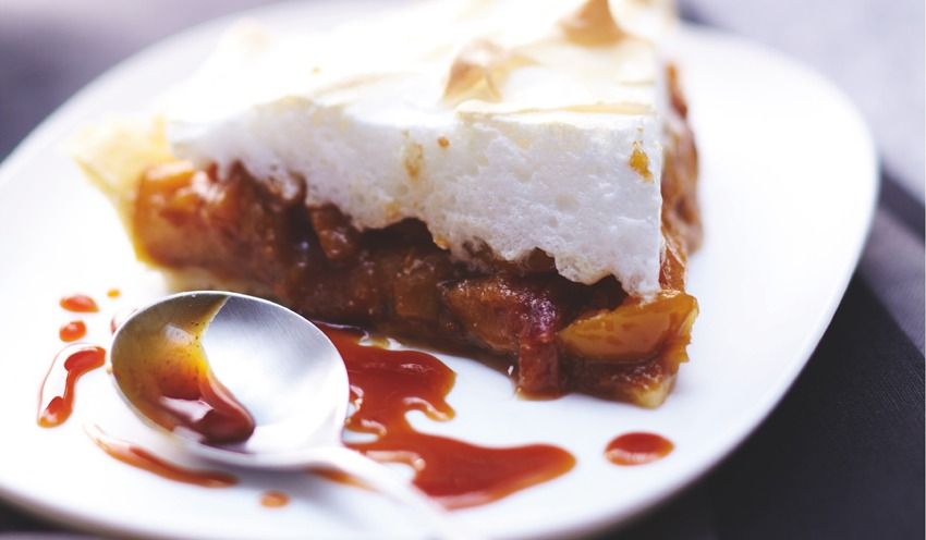 Tarte mirabelles meringu&eacute;e