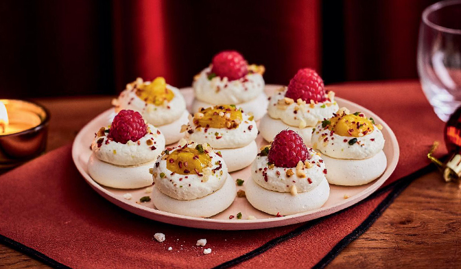 8 Mini-pavlovas, 4 fruits exotiques, 4 framboise — vue 2