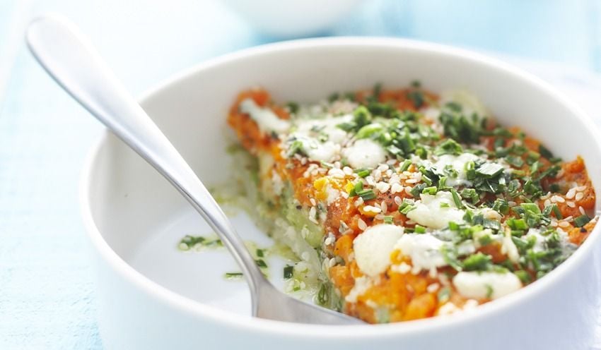 Parmentier de l&eacute;gumes, trois saveurs