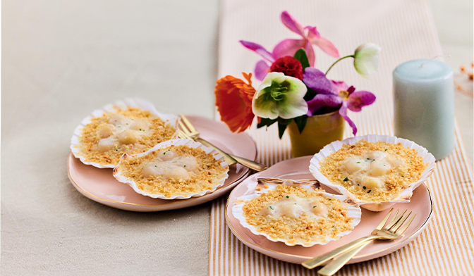 4 Coquilles aux noix St Jacques à la bretonne MSC — vue 2