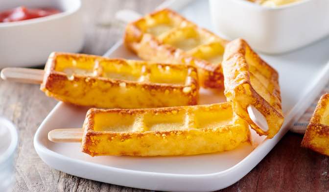 10 gaufres apéritives, pomme de terre, emmental — vue 2