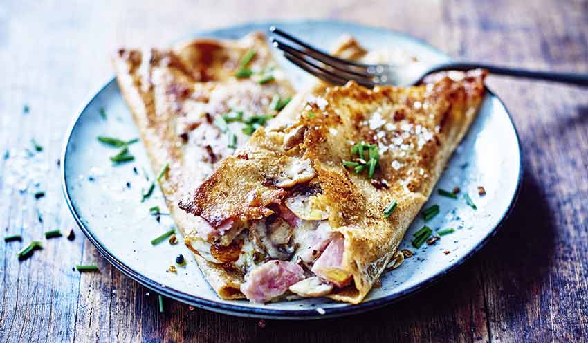 2 Galettes Au Sarrasin Jambon Champignon Emmental Surgeles Les