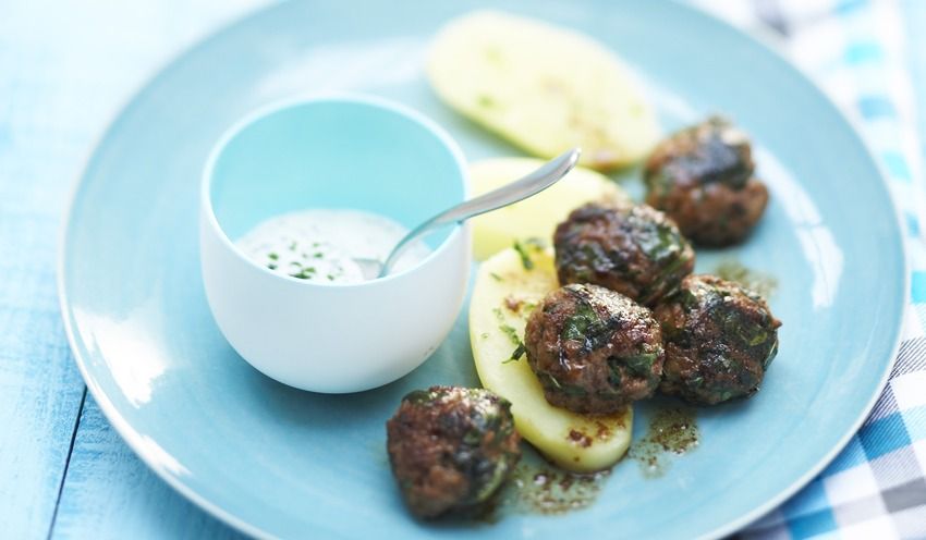 Boulettes bio de b&oelig;uf et &eacute;pinards